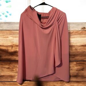 Elegant Pink Draped Top